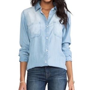 Rails Carter Chambray Button Down, Size XS